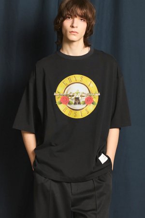 画像1: MA LABEL BY MAISON SPECIAL GUNS N' ROSES Prime-Over Crew Neck T-Shirt #1{-BEA}
