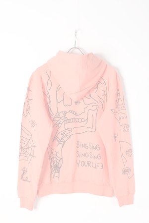 画像5:   Haculla ハキュラ SING STANDARD SHOULDER HOODIE{HA02BJ-KH01-CRL-BJS}