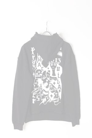 画像4:   Haculla ハキュラ POISON DROP SHOULDER HOODIE{HA02BJ-KH09-BLK-BJS}