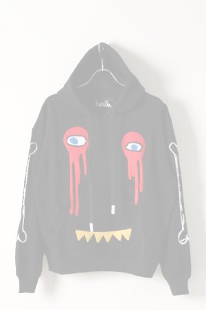 画像1:   Haculla ハキュラ I HAVE NO LEGS SHOULDER HOODIE{HA08AI-KH27-BLK-AIA}