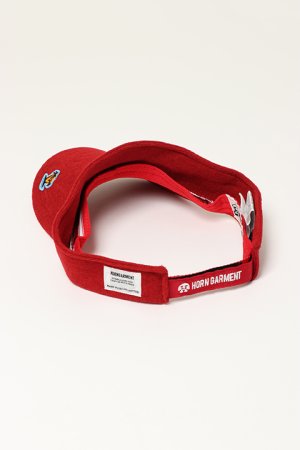 画像4: 【周年記念 24%OFF ｜8,250円→6,270円】 HORN GARMENT ホーンガーメント Freedom Pile Visor | MEN and WOMEN{HCF-2A-FC08-RED-BBS}