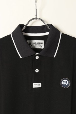 画像2: 【 50%OFF セール｜17,600円→8,800円】 HORN GARMENT ホーンガーメント Polo{HCM-1C-AP01-BLK-BAA}