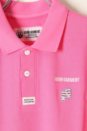 画像2: 【 50%OFF セール｜17,600円→8,800円】 HORN GARMENT ホーンガーメント Del Mar Polo | MEN{HCM-2A-AP01-PNK-BBS}