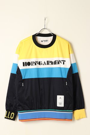 画像1: HORN GARMENT ホーンガーメント Trans Stretch Windbreaker{HCM-2C-AC02-BLK-BBA}