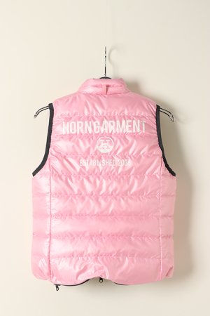 画像5: 【 50%OFF セール｜48,400円→24,200円】 HORN GARMENT ホーンガーメント DOWN VEST（リバーシブル）{HCW-1C-AD08-CCL/PNK-BAA}