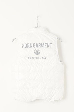 画像2:   HORN GARMENT ホーンガーメント DOWN VEST（リバーシブル）{HCW-1C-AD08-WHT/LGRY-BAA}