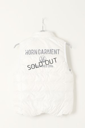 画像2: {SOLD}HORN GARMENT ホーンガーメント DOWN VEST（リバーシブル）{HCW-1C-AD08-WHT/LGRY-BAA}