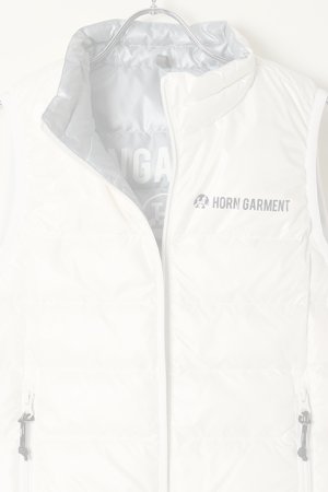 画像3:   HORN GARMENT ホーンガーメント DOWN VEST（リバーシブル）{HCW-1C-AD08-WHT/LGRY-BAA}