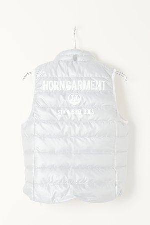 画像5:   HORN GARMENT ホーンガーメント DOWN VEST（リバーシブル）{HCW-1C-AD08-WHT/LGRY-BAA}