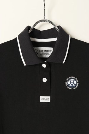 画像2: 【 50%OFF セール｜16,500円→8,250円】 HORN GARMENT ホーンガーメント Polo{HCW-1C-AP01-BLK-BAA}