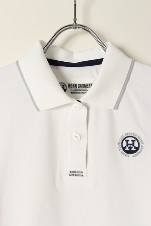 画像2: 【 50%OFF セール｜16,500円→8,250円】 HORN GARMENT ホーンガーメント Polo{HCW-1C-AP01-WHT-BAA}