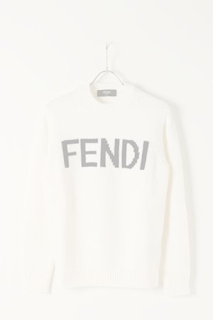 画像1:   FENDI フェンディ FENDI MENS SWEATER {HFENFZZ387A3M3-WHT-BJA}  :HFENFZZ387-WHT 