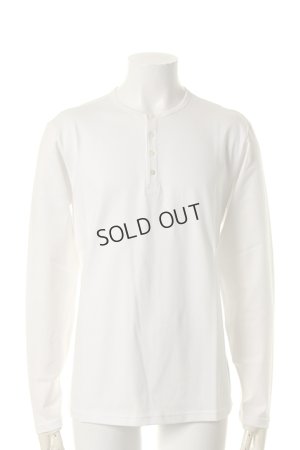 画像1: {SOLD}T' ティー EGYPTIAN ORGANIC COTTON "GIZA45"series (Sea island club) Henley Neck Long Sleeve RELAX(S923){-AGS}