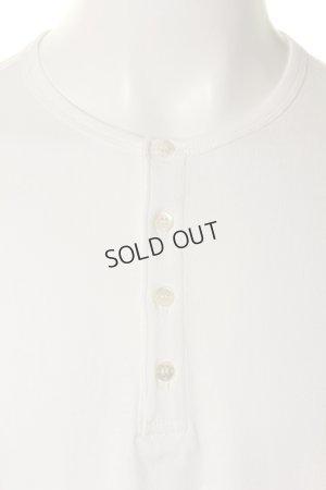 画像4: {SOLD}T' ティー EGYPTIAN ORGANIC COTTON "GIZA45"series (Sea island club) Henley Neck Long Sleeve RELAX(S923){-AGS}