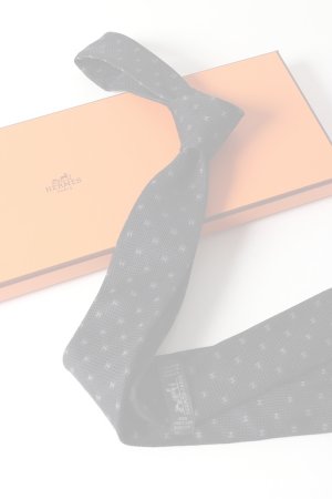 画像6:   HERMES エルメス シルクツイルタイ 7cm 《グルナディーヌH》 {-BES}  :HM202501-04-BLK-F 