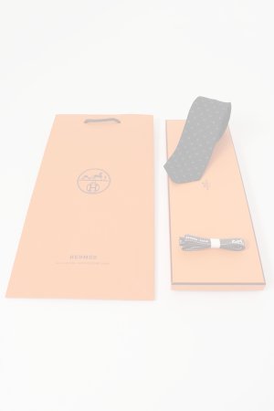 画像7:   HERMES エルメス シルクツイルタイ 7cm 《グルナディーヌH》 {-BES}  :HM202501-04-BLK-F 