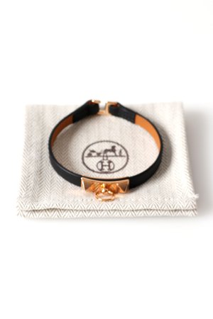 画像7: ★海外買付 新品 インボイス付 HERMES エルメス BRACELET MINI RIVALE VEAU SWIFT PLAQUE OR ROSE 5N／ミニ リヴァル{-BFS}