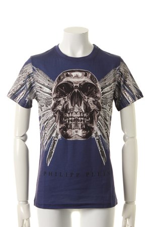 画像1: PHILIPP PLEIN HOMME フィリッププレインオム t-shirt "the death"{-ADS}