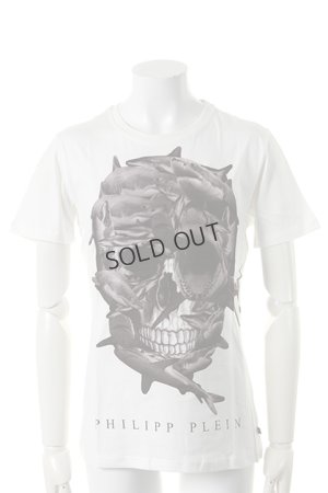 画像1: {SOLD}PHILIPP PLEIN HOMME フィリッププレインオム t-shirt “black skull”{-AES}