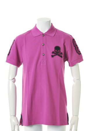 画像1: PHILIPP PLEIN HOMME フィリッププレインオム polo "skull"{HM350006-PLMLIL-ACA}