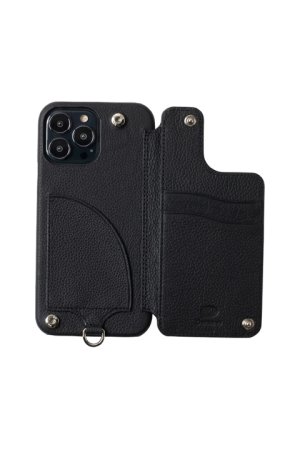 画像2: DEMIU デミュウ POCHE FLAT/iPhone13Pro/ブラック{DU-PFL10BK}