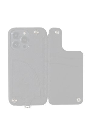 画像2:  {SOLD} DEMIU デミュウ POCHE FLAT/iPhone14Pro/ブラック{DU-PFL14BK}