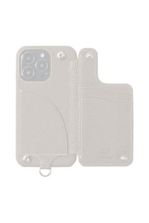 画像2:  {SOLD} DEMIU デミュウ POCHE FLAT/iPhone13Pro/エトープ{HS-DE114D-BPF10ET}