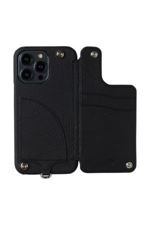 画像2: DEMIU デミュウ POCHE FLAT/iPhone14ProMax/ブラック