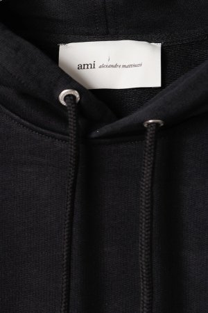 画像2: AMI アミ ブラック コットン Ami De Coeur パーカー{-BFA}