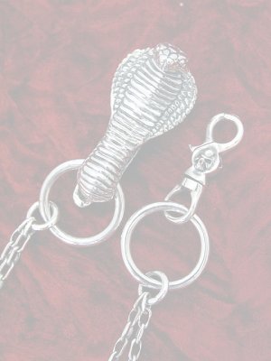 画像2:  {SOLD} ★別注限定商品★ haraKIRI×underbar ハラキリ×アンダーバー 限定髑髏ウォレットチェーン スモール髑髏{-}