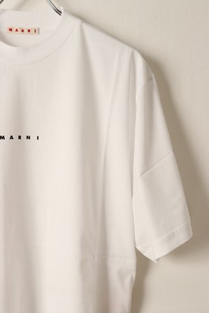 画像8: 【 30%OFF セール49,500円→34,650円】 MARNI マルニ ロゴ入りオーガニックコットン Tシャツ(ボクシーフィット){HUMU0223P1USCS87LOW01-BDS}