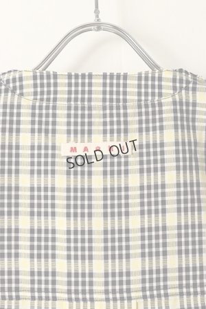 画像7: {SOLD}MARNI マルニ オーガニックコットン製Tシャツ、チェックバック{HUMU0286QXUTC01700B99-BDS}
