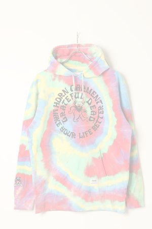 画像1:   HORN GARMENT ホーンガーメント Dead Bear "Tie Die" Hoodie{-BBA}