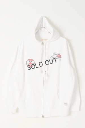 画像1: {SOLD}HORN GARMENT ホーンガーメント Hoodie{HVM-1C-AD31-WHT-BAA}