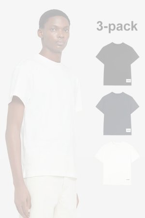 画像1:   JIL SANDER ジルサンダー T-SHIRT CN SS 3枚パック {J47GC0001-JTN254-000-BCA}  :J47GC0001-000 
