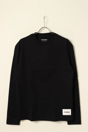 画像1: JIL SANDER ジルサンダー L/S Tシャツ{J47GC0002-J45048-001BLK-BCS}