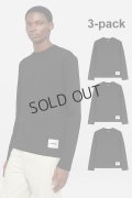 {SOLD}JIL SANDER ジルサンダー 3枚パック L/S Tシャツ{J47GC0002-J45048-001BLK-BCS}