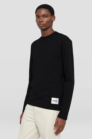 画像6: JIL SANDER ジルサンダー L/S Tシャツ{J47GC0002-J45048-001BLK-BCS}