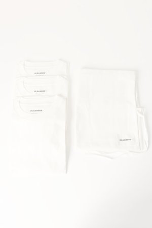 画像6:   JIL SANDER ジルサンダー 3枚パック L/S Tシャツ {J47GC0002-J45048-100WHT-BCS}  :J47GC0002-WHT 