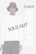 JIL SANDER ジルサンダー 3枚パック L/S Tシャツ{J47GC0002-J45048-100WHT-BCS}