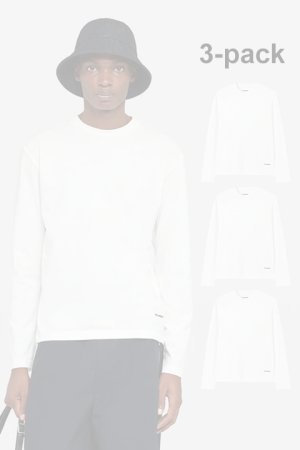 画像1:   JIL SANDER ジルサンダー 3枚パック L/S Tシャツ {J47GC0002-J45048-100WHT-BCS}  :J47GC0002-WHT 