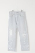  Jeanie Blue ジーニーブルー Cut-off Denim White Paint & Repair {-BES}  :JB006-31 