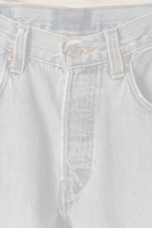 画像2:  {SOLD} Jeanie Blue ジーニーブルー Cut-off Denim White Paint & Repair {-BES}  :JB006-31 