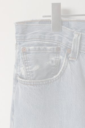 画像6:  {SOLD} Jeanie Blue ジーニーブルー Cut-off Denim White Paint & Repair {-BES}  :JB006-31 