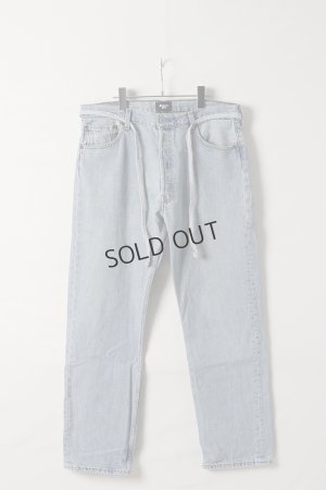 画像1: Jeanie Blue ジーニーブルー Over Size Repair Denim（W/Inseam Code)/Lサイズ-B{-BEA}