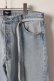 画像4: Jeanie Blue ジーニーブルー Over Size Repair Denim（W/Inseam Code)/Lサイズ-B{-BEA}