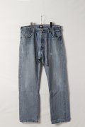 Jeanie Blue ジーニーブルー Over Size Repair Denim（W/Inseam Code)/Lサイズ-C{-BEA}
