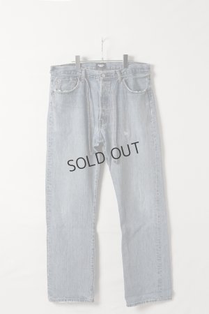 画像1: Jeanie Blue ジーニーブルー Over Size Repair Denim（W/Inseam Code)/Lサイズ-C{-BEA}