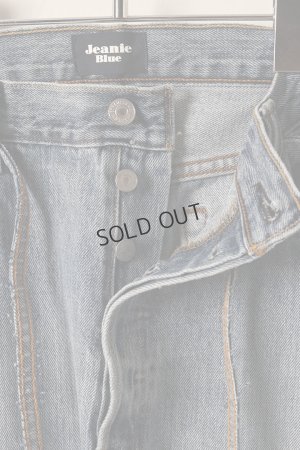 画像2: {SOLD}Jeanie Blue ジーニーブルー Over Size Repair Denim（W/Inseam Code)/Lサイズ-C{-BEA}