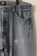 画像4: Jeanie Blue ジーニーブルー Over Size Repair Denim（W/Inseam Code)/Lサイズ-C{-BEA}